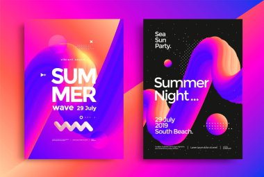 Parlak yaz partisi posteri