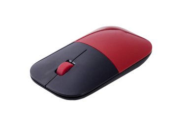 Kablosuz bilgisayar faresi beyaz arkaplanda izole edildi