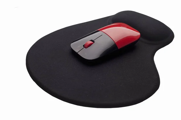 Mouse del computer wireless isolato su sfondo bianco — Foto Stock