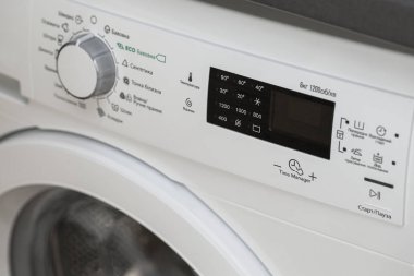 çamaşır makinesi görüntüler. modern ev çamaşır makinesi makro fotoğraf bölümü