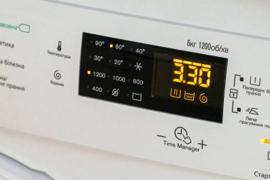 çamaşır makinesi görüntüler. modern ev çamaşır makinesi makro fotoğraf bölümü