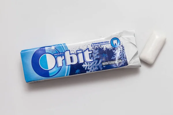 Kyiv Ukraine May 2018 Packing Chewing Gum Orbit Taste Sweet — Stock Photo, Image