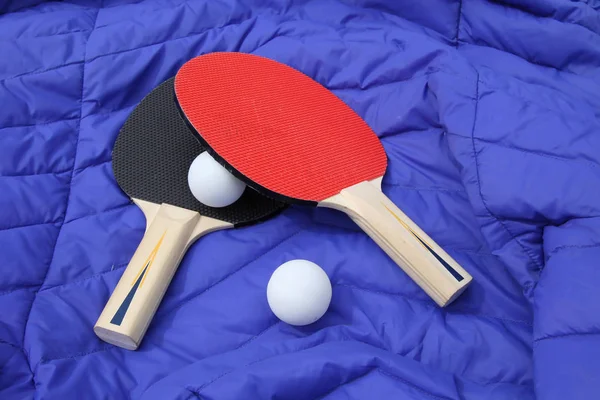 Table Tennis racket with ball on a Table Tennis Table