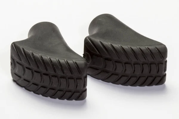 Скандинавські Палички Грубого Взуття Асфальту Nozzle Tip Трекінг Або Лижні — стокове фото