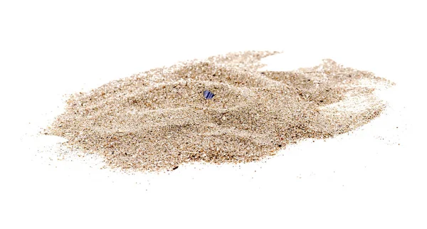 白に隔離された砂の山 — ストック写真