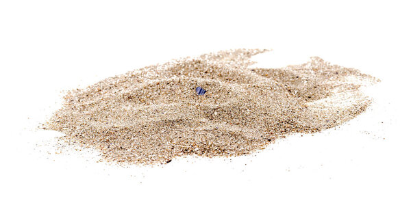 pile of sand isolated on white