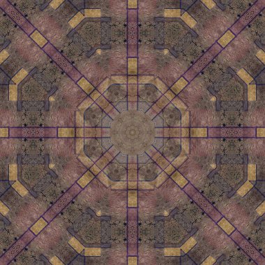 renkli desenli fraktal arkaplan