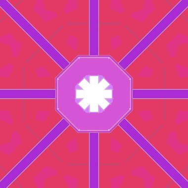 renkli desenli fraktal arkaplan