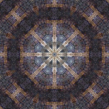 renkli desenli fraktal arkaplan