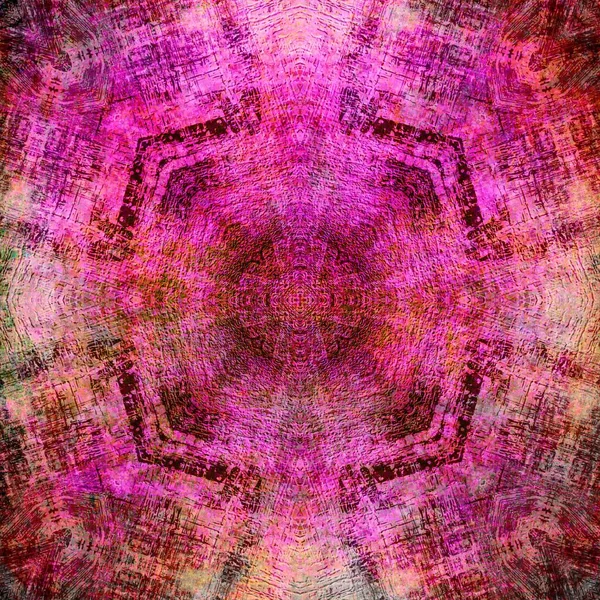 Fondo Fractal Grungy Abstracto Para Diseño Fondo Pantalla Geométrico Decorativo —  Fotos de Stock