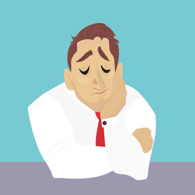 Onun masasında ofis çalışanı işten