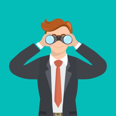 dürbün ile yakışıklı işadamı