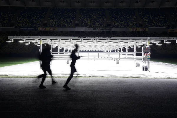 Kiev, Ucraina - 02 marzo 2017: NSC Olimpiiskiy. Stadio di calcio centrale in Ucraina. Formazione aperta — Foto Stock