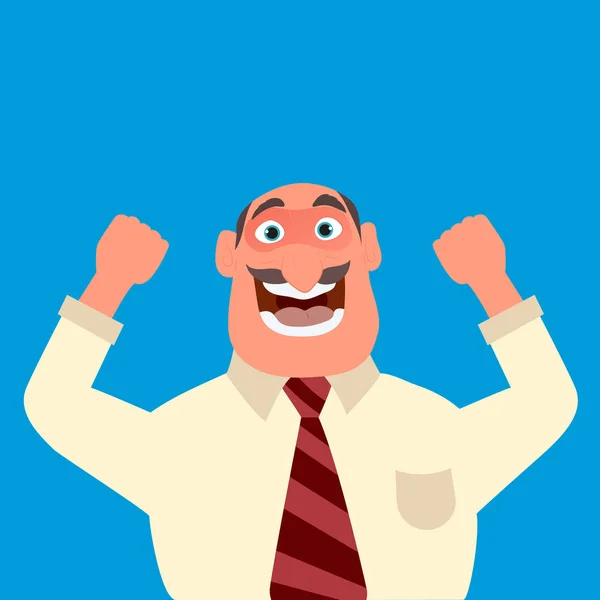 Empresário ou gerente sorrindo — Vetor de Stock