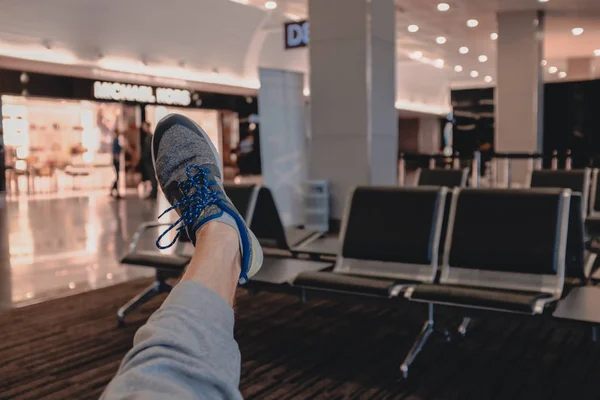 Havaalanında bir bacak — Stok fotoğraf
