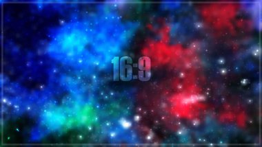 Bulutsu, stardust ve parlak parlayan yıldız soyut vektör kozmik gökada arka plan.