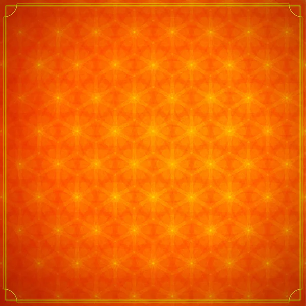 Fondo de miel hecho de panales naranja brillante . — Vector de stock