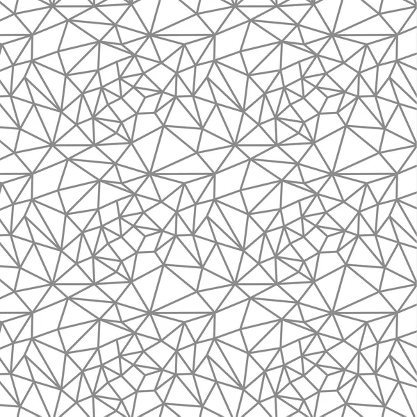 Vector seamless pattern. Irregular abstract linear grid. Graphical monochrome texture. — Stock Vector