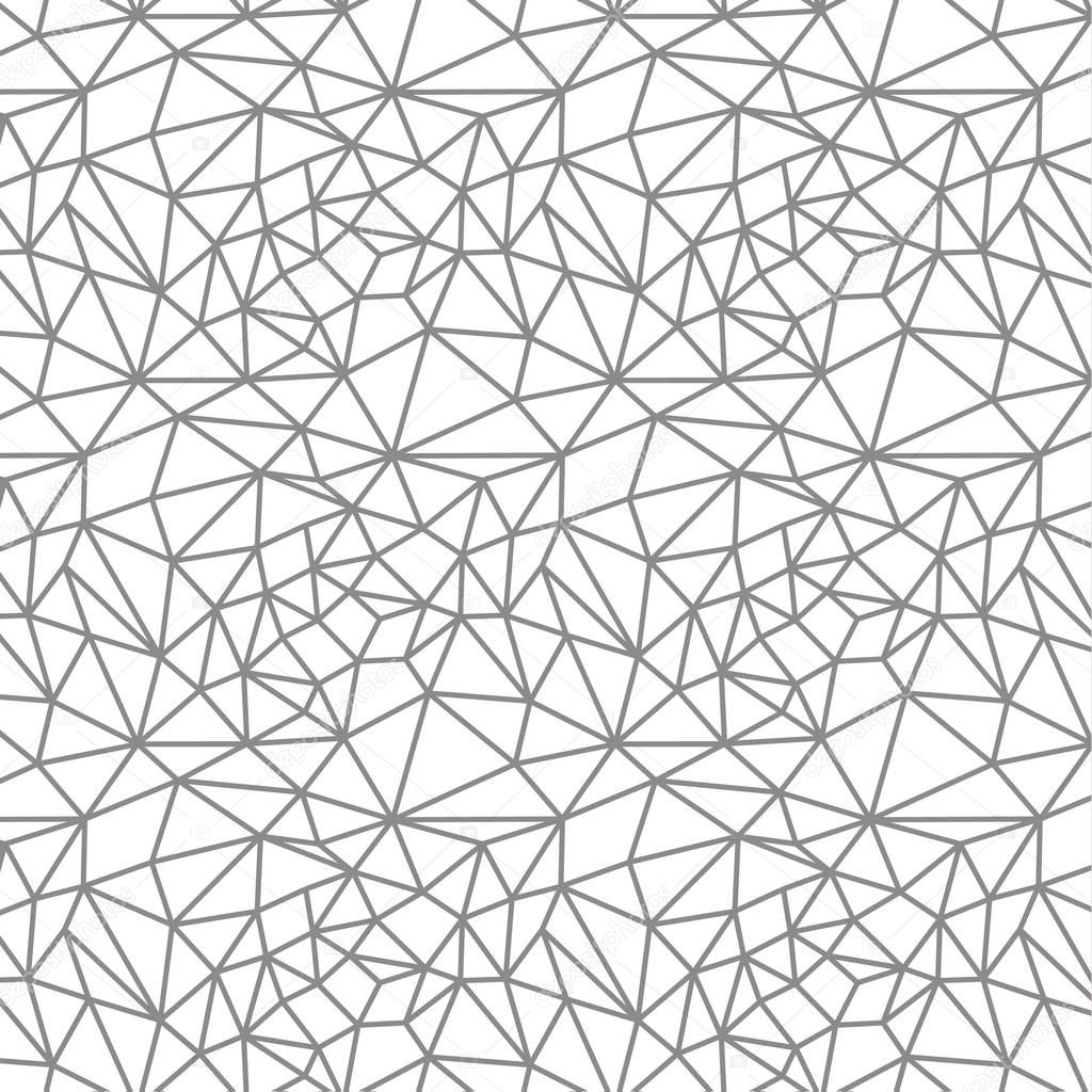 Vector seamless pattern. Irregular abstract linear grid. Graphical ...
