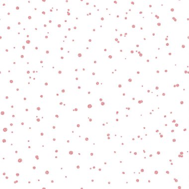 Pembe glitter ile Seamless Modeli konfeti dokulu