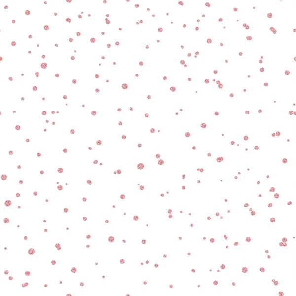 Texturou bezešvé vzor růžové třpytivé konfety — Stockový vektor