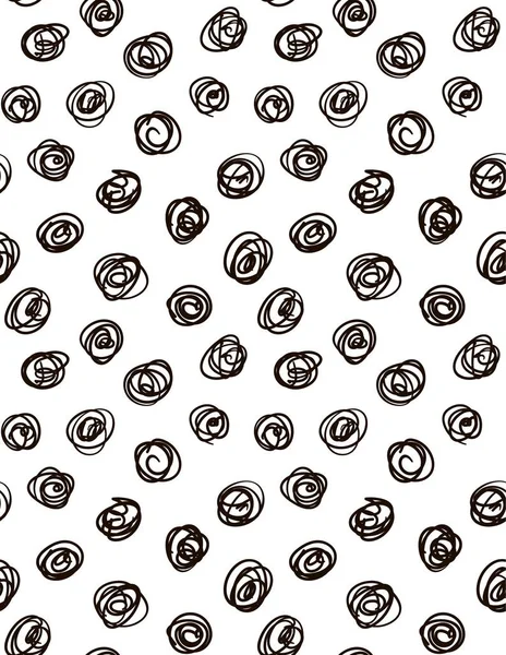 Векторный рисунок с кругами. Черно-белые цвета . — стоковый вектор