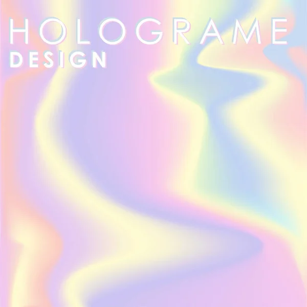 Abstrakter Vektor holographischer Farbverlauf Hintergrund — Stockvektor