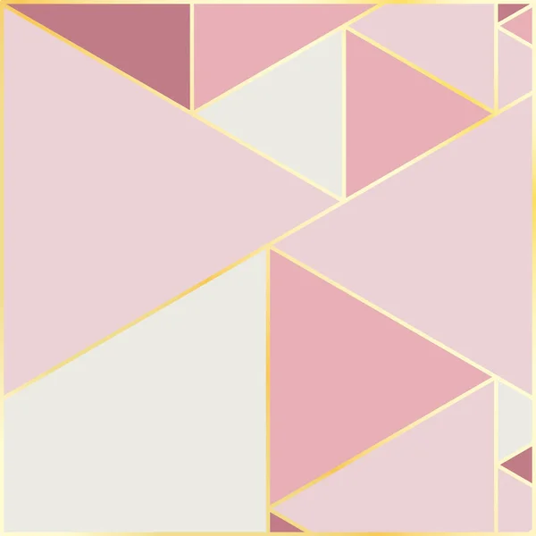 Plantilla vectorial tarjetas cuadradas hechas de triángulos. — Archivo Imágenes Vectoriales