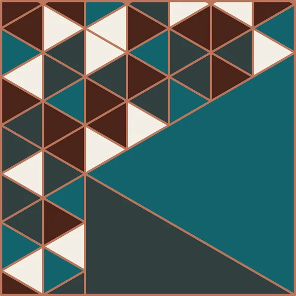 Plantilla vectorial tarjetas cuadradas hechas de triángulos. — Archivo Imágenes Vectoriales