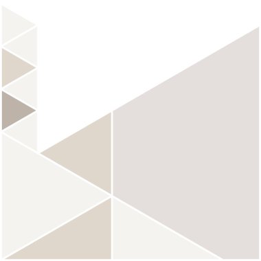 Üçgenlerden yapılmış vektör şablon kare kartları.