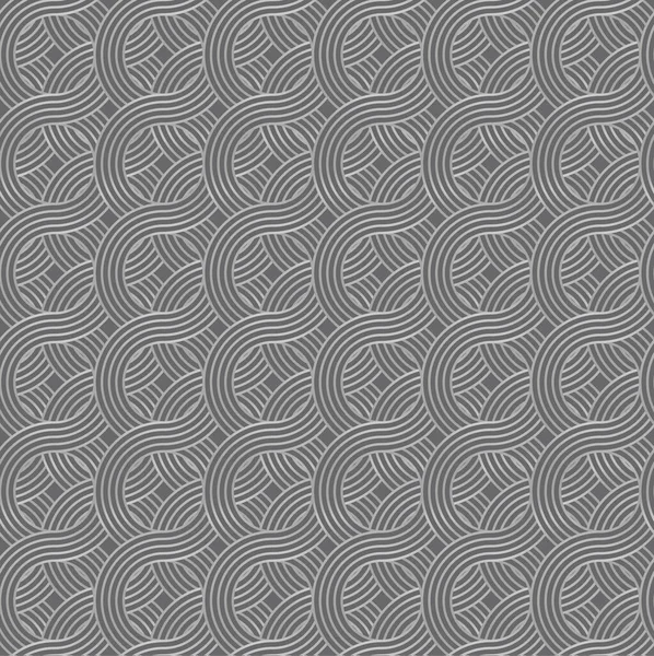 Motif rétro, fait de vagues, lignes et cercles scintillants. — Image vectorielle