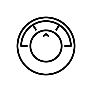 Normal için siyah çizgi simgesi