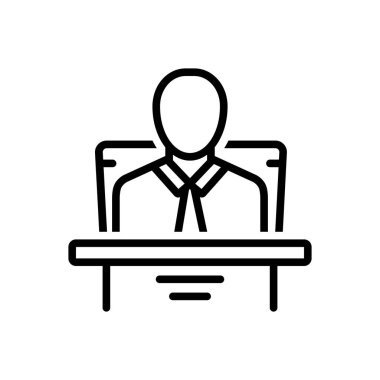 Hiçbir şey için siyah çizgi simgesi, hiçbir şey için