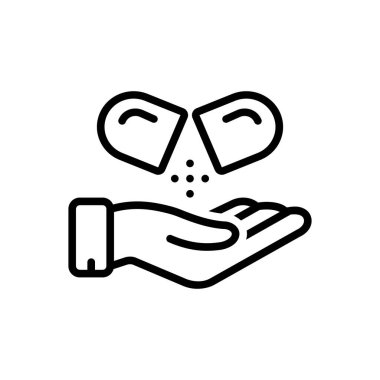 Hiçbir şey için siyah çizgi simgesi, hiçbir şey için