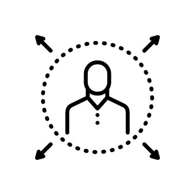 Roman ve günlük için siyah çizgi simgesi