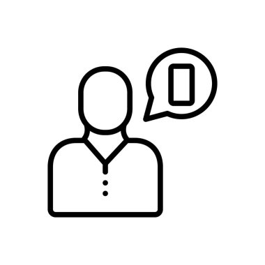 Teşvik için siyah çizgi simgesi, uyarın