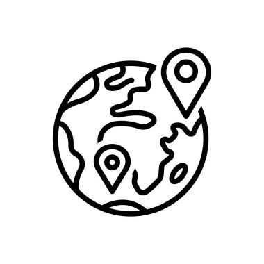 Gri, tozlu için siyah çizgi simgesi