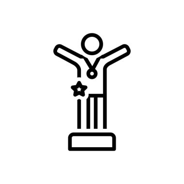 Yer için siyah çizgi simgesi, sunum