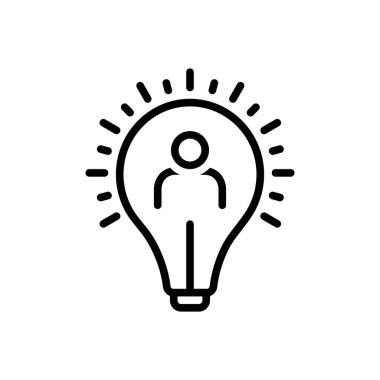 Yer için siyah çizgi simgesi, sunum