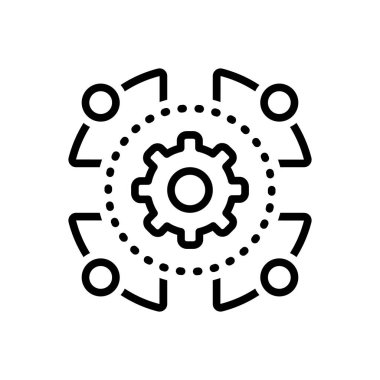 Yaralanma ve hasar için siyah çizgi simgesi