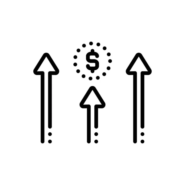 Icono Línea Negra Para Empleo Cita — Vector de stock