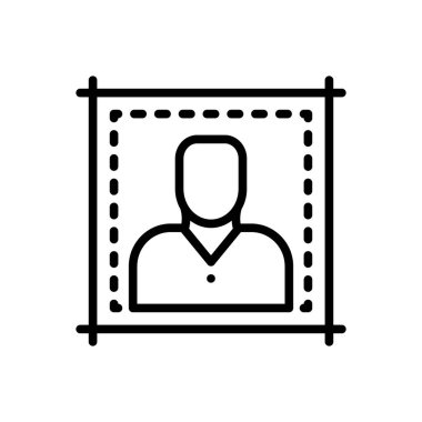 Küçük, küçük, siyah çizgi simgesi