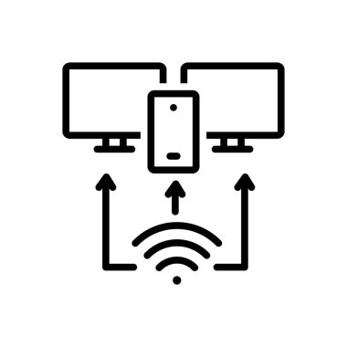 Büyümek için siyah çizgi simgesi, bitki