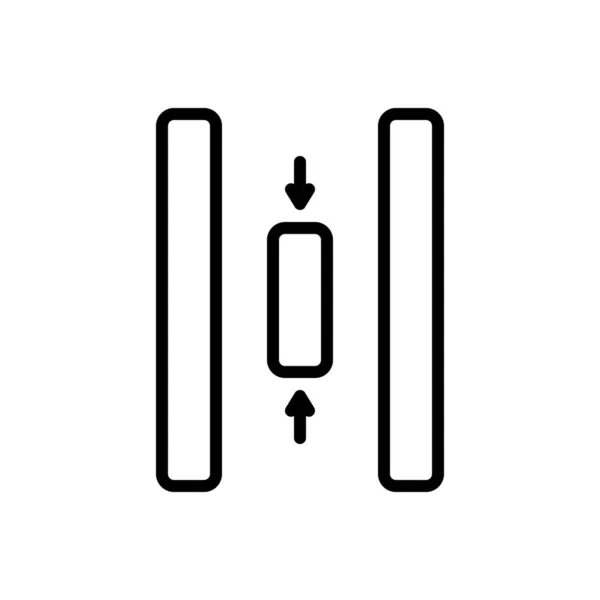 Schwarze Linie Symbol Für Kleine Kleine — Stockvektor