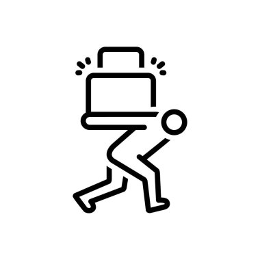 Lezzet için siyah çizgi simgesi, gustatory