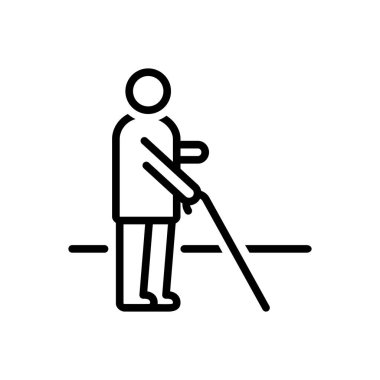 Lezzet için siyah çizgi simgesi, gustatory