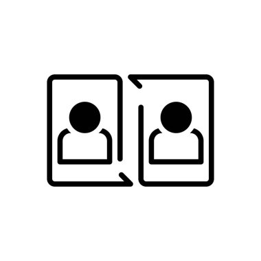 İnanç ve inanç için katı siyah simge