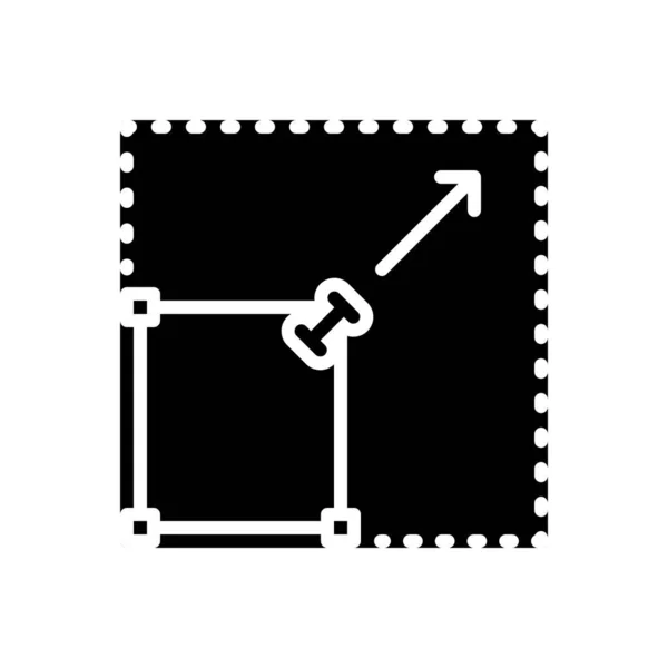 議論のための固体黒のアイコン — ストックベクタ