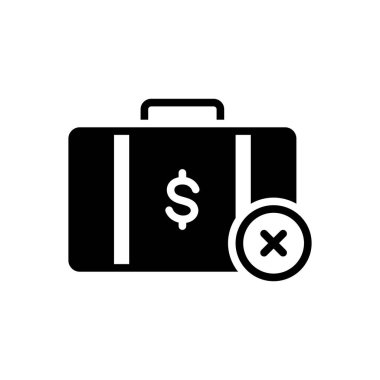 Katı siyah simge, hayır