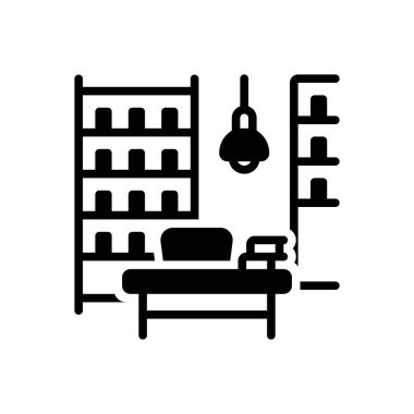 Meydan okuma ve meydan okuma için koyu siyah simge